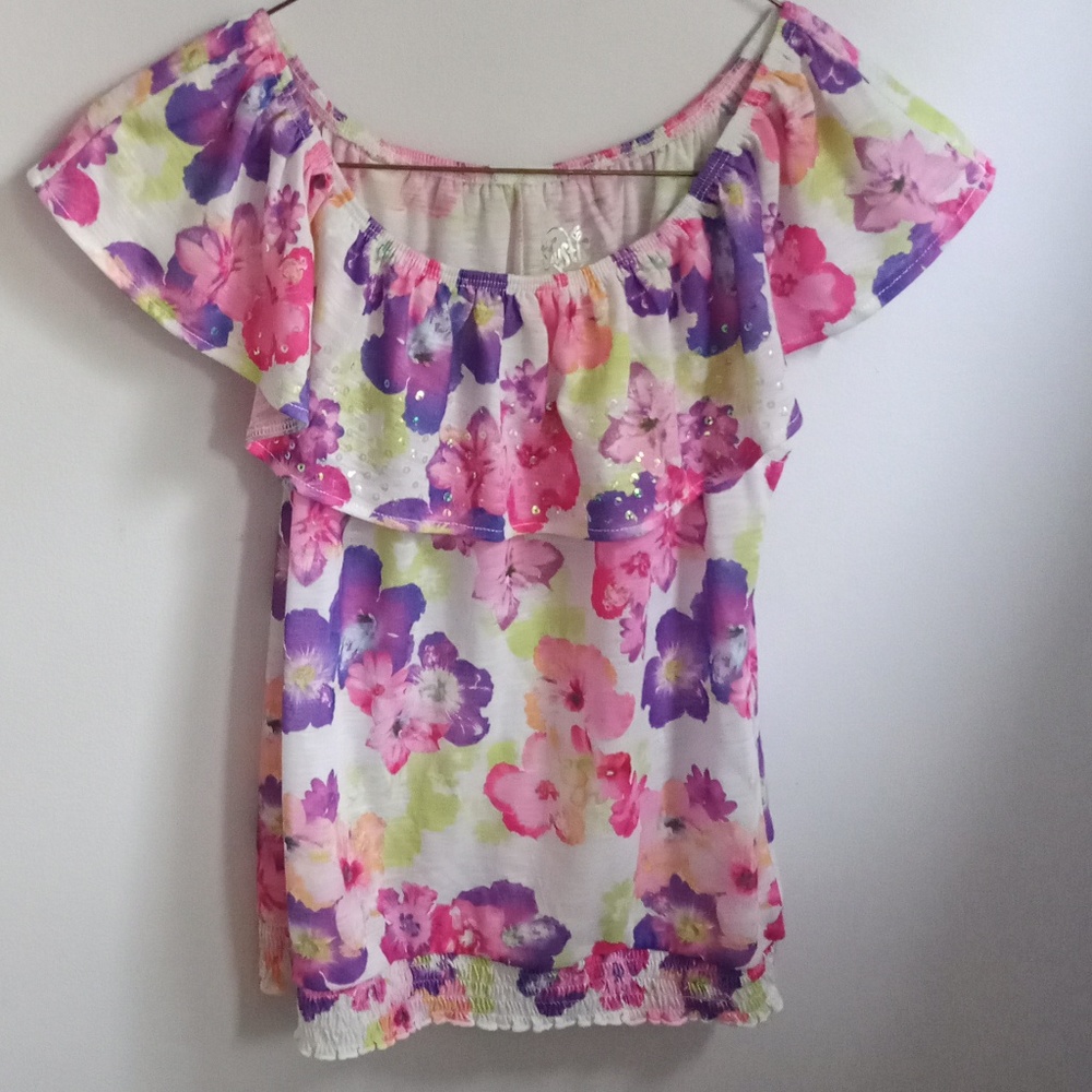 Justice floral summer top